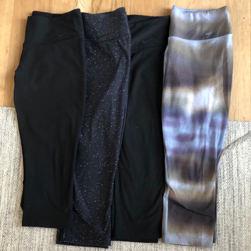 Lot of 4 - Nike dryfit workout leggings